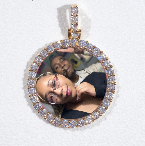 3D CIRCLE CUSTOM PICTURE PENDANT SMALL SIZE