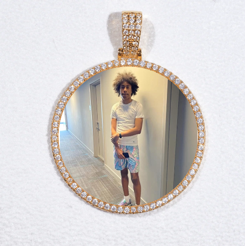 MEDIUM 3D CIRCLE CUSTOM PICTURE PENDANT