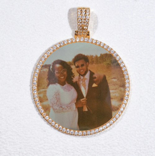 MEDIUM 3D CIRCLE CUSTOM PICTURE PENDANT