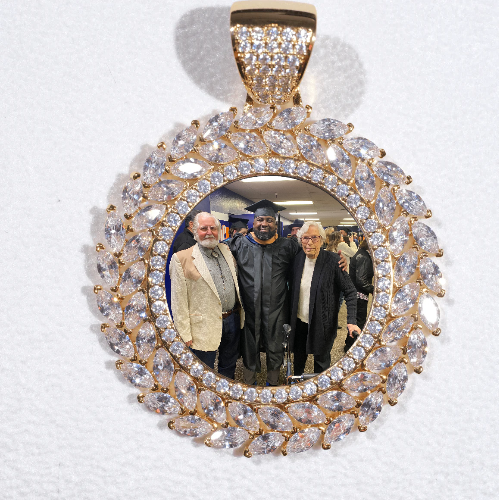 Large 3D Wheat Ear Custom Picture Pendant