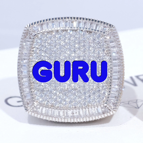 CUSTOM LETTER 3D ICED RING
