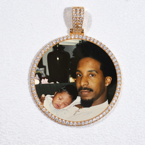 MEDIUM 3D CIRCLE CUSTOM PICTURE PENDANT