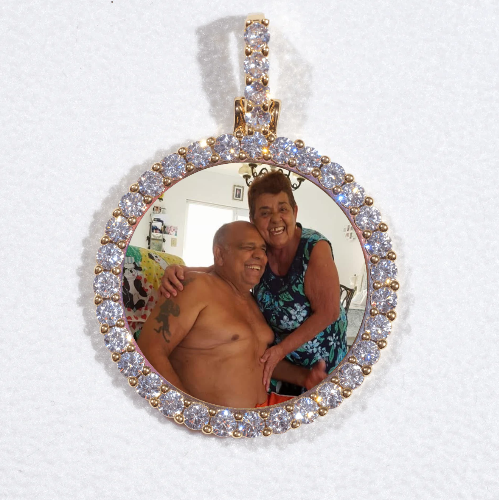 3D CIRCLE CUSTOM PICTURE PENDANT SMALL SIZE