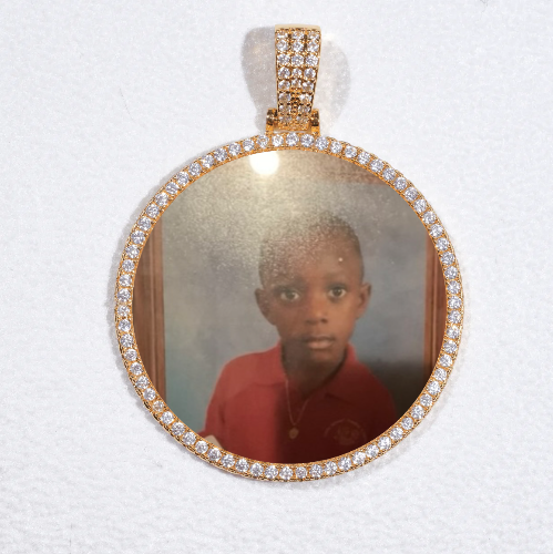 MEDIUM 3D CIRCLE CUSTOM PICTURE PENDANT
