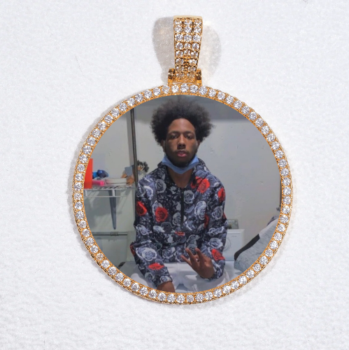 MEDIUM 3D CIRCLE CUSTOM PICTURE PENDANT
