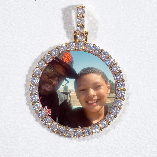 3D CIRCLE CUSTOM PICTURE PENDANT SMALL SIZE