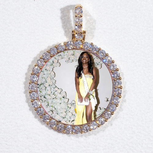 3D CIRCLE CUSTOM PICTURE PENDANT SMALL SIZE