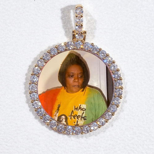 3D CIRCLE CUSTOM PICTURE PENDANT SMALL SIZE