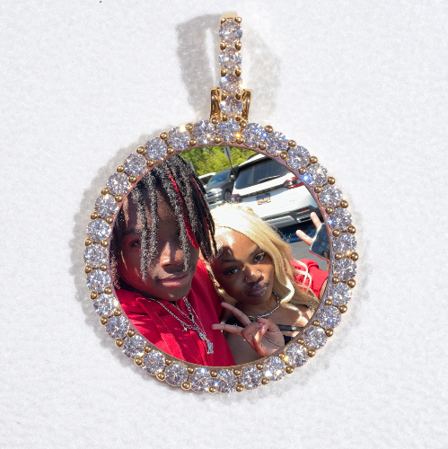 3D CIRCLE CUSTOM PICTURE PENDANT SMALL SIZE