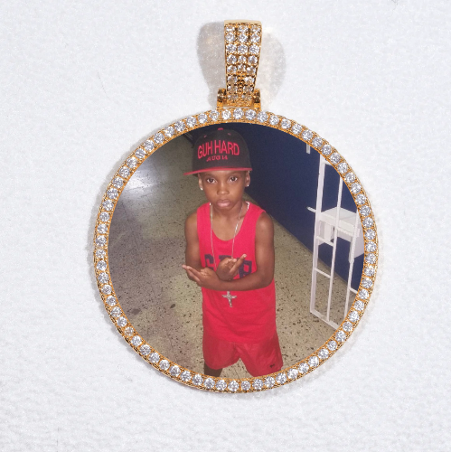 MEDIUM 3D CIRCLE CUSTOM PICTURE PENDANT