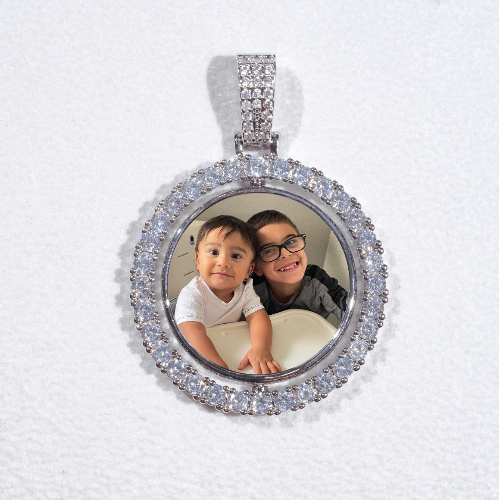 3D Spinning 2-Faced Custom Picture Pendant
