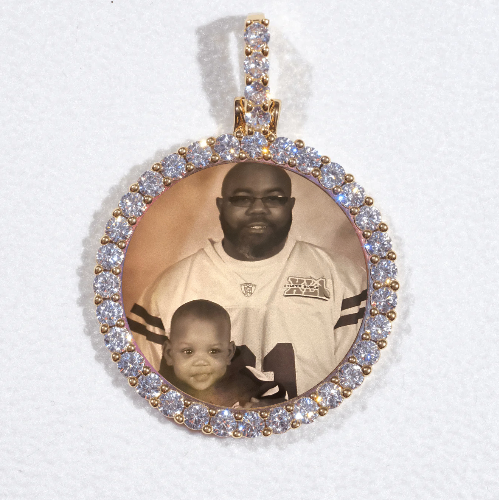 3D CIRCLE CUSTOM PICTURE PENDANT SMALL SIZE