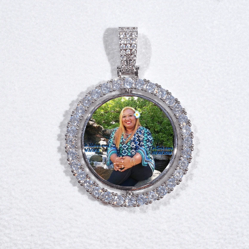 3D Spinning 2-Faced Custom Picture Pendant