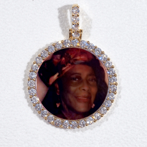 3D CIRCLE CUSTOM PICTURE PENDANT SMALL SIZE