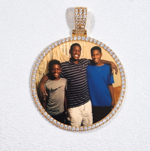 MEDIUM 3D CIRCLE CUSTOM PICTURE PENDANT