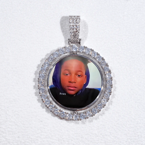 3D Spinning 2-Faced Custom Picture Pendant