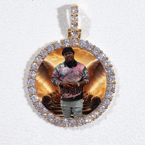 3D CIRCLE CUSTOM PICTURE PENDANT SMALL SIZE