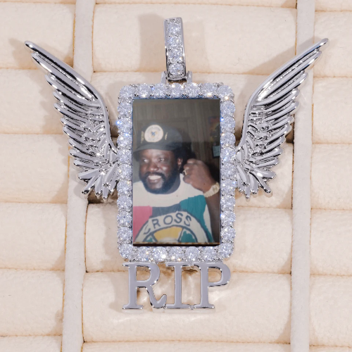 RIP WING 3D CUSTOM PICTURE PENDANT
