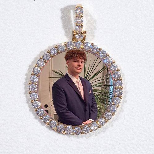 3D CIRCLE CUSTOM PICTURE PENDANT SMALL SIZE