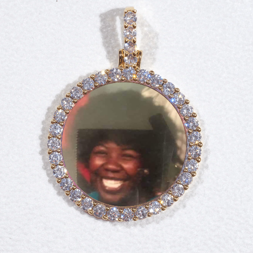 3D CIRCLE CUSTOM PICTURE PENDANT SMALL SIZE