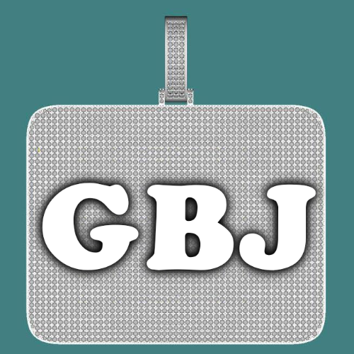 CUSTOM LETTER NECKLACE 3D BIG SQUARE