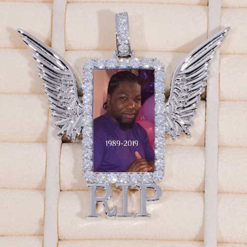 RIP WING 3D CUSTOM PICTURE PENDANT