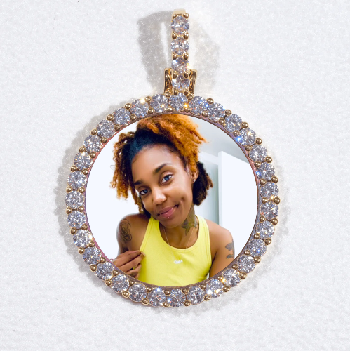3D CIRCLE CUSTOM PICTURE PENDANT SMALL SIZE
