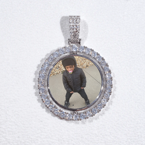 3D Spinning 2-Faced Custom Picture Pendant