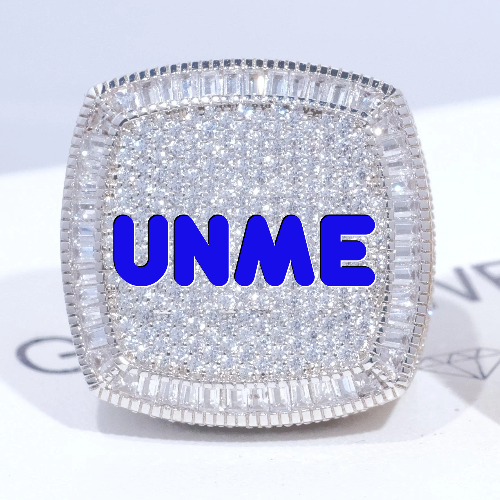 CUSTOM LETTER 3D ICED RING