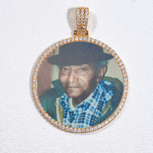 MEDIUM 3D CIRCLE CUSTOM PICTURE PENDANT