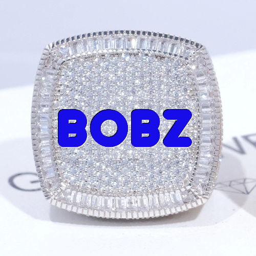 CUSTOM LETTER 3D ICED RING