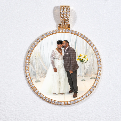 MEDIUM 3D CIRCLE CUSTOM PICTURE PENDANT