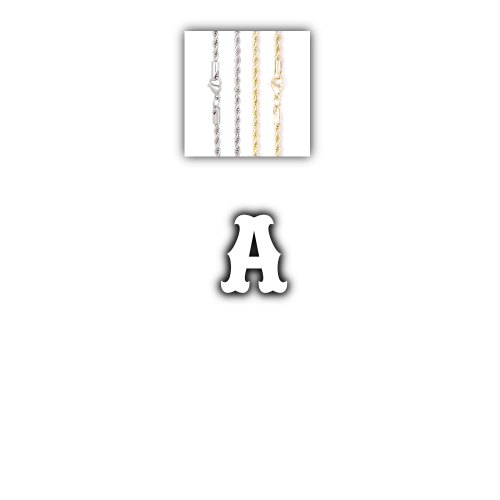 Custom Letters Freibeuter Font Necklace