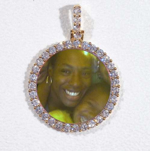 3D CIRCLE CUSTOM PICTURE PENDANT SMALL SIZE