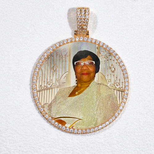 MEDIUM 3D CIRCLE CUSTOM PICTURE PENDANT