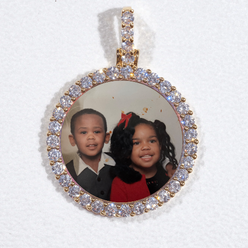 3D CIRCLE CUSTOM PICTURE PENDANT SMALL SIZE