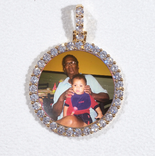 3D CIRCLE CUSTOM PICTURE PENDANT SMALL SIZE