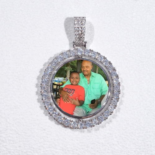 3D Spinning 2-Faced Custom Picture Pendant