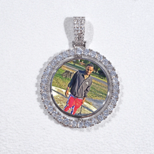 3D Spinning 2-Faced Custom Picture Pendant