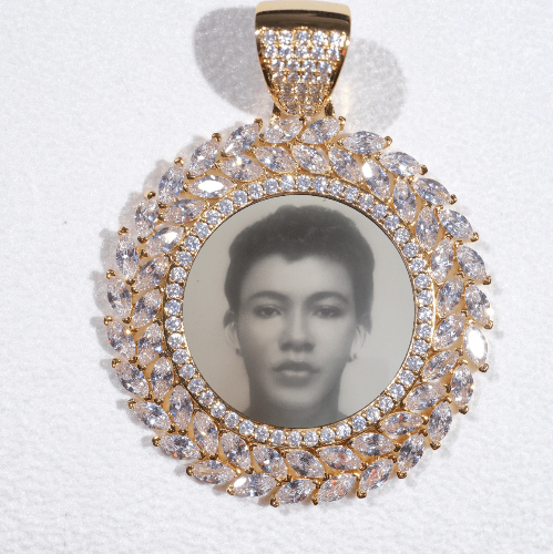 Large 3D Wheat Ear Custom Picture Pendant