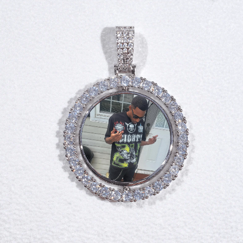 3D Spinning 2-Faced Custom Picture Pendant