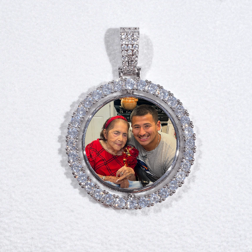 3D Spinning 2-Faced Custom Picture Pendant