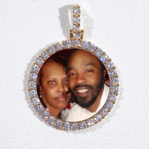 3D CIRCLE CUSTOM PICTURE PENDANT SMALL SIZE