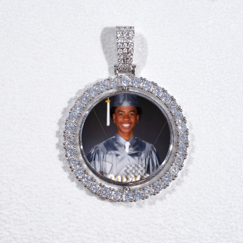 3D Spinning 2-Faced Custom Picture Pendant