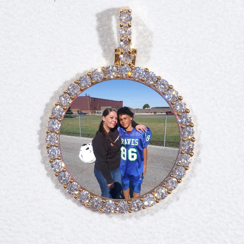 3D CIRCLE CUSTOM PICTURE PENDANT SMALL SIZE
