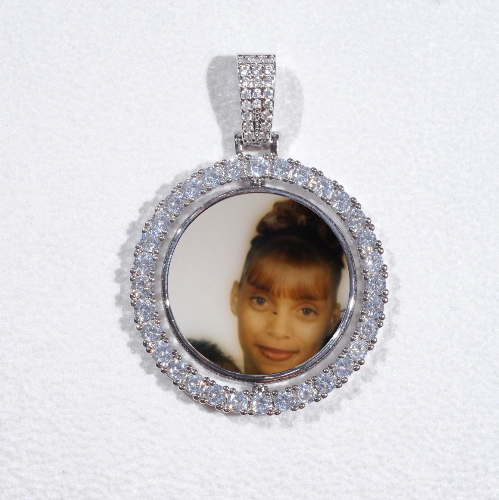3D Spinning 2-Faced Custom Picture Pendant