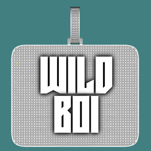 CUSTOM LETTER NECKLACE 3D BIG SQUARE