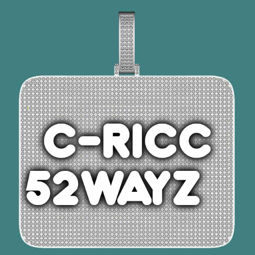 CUSTOM LETTER NECKLACE 3D BIG SQUARE