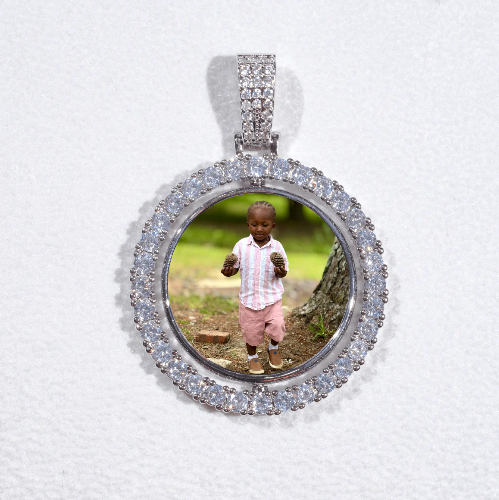 3D Spinning 2-Faced Custom Picture Pendant