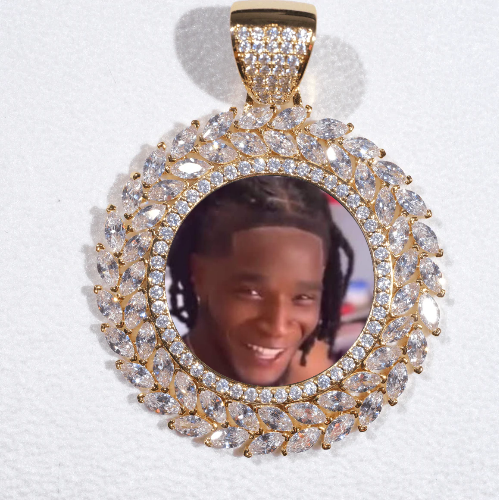 Large 3D Wheat Ear Custom Picture Pendant